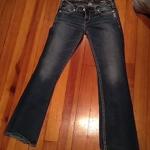Silver jeans long